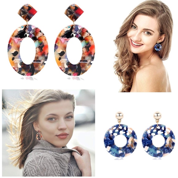 2/$20 BaubleBar Style Dangle Hoop Earrings - Picture 3 of 4